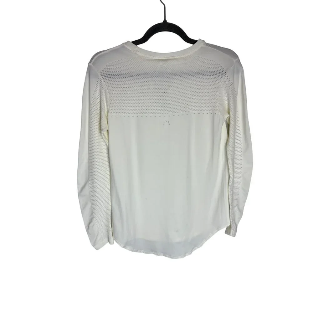 NWT Varley Long Sleeve Top Shirt Merrick Long Sleeve Top Snow White-sz XXS/XS